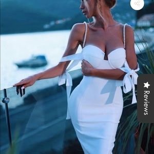 Catwalk connection midi white dress